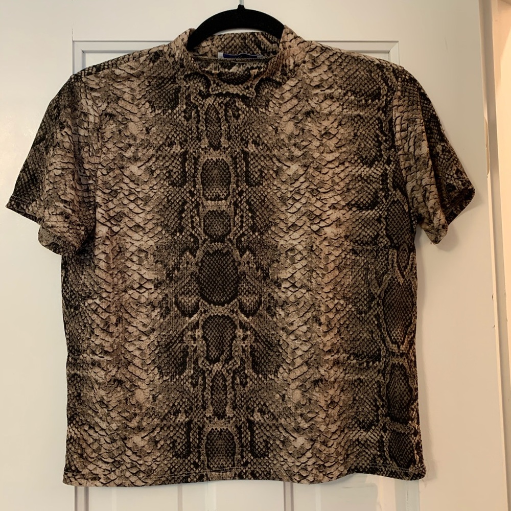 Zara Snake print top